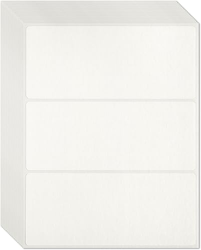 DL85-366-100, etiqueta multiuso 8 1/2 '' X 3 2/3" para todas las impresoras láser y de inyección de tinta, (100 hojas), 300 etiquetas por caja