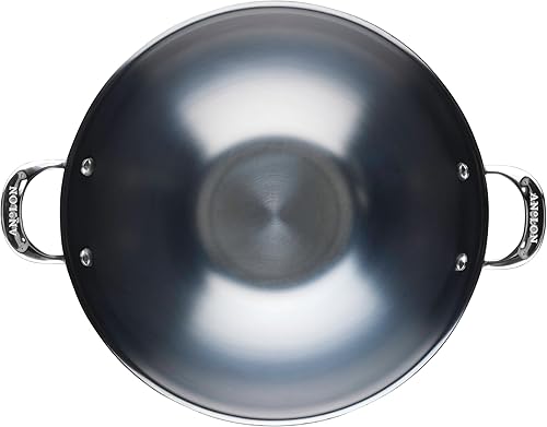 Miniatura 12 de Anolon Everlast N2 - Sartén wokpara saltear de acero al carbono, compatible con todos los tipos de cocina, utensilios de metal seguros, 14 pulgadas