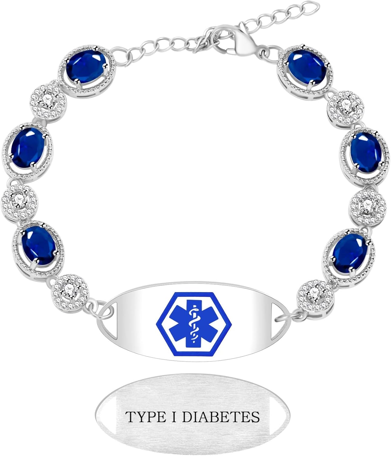 Chared Craft Bracelet D'alerte édicale En Acier Inoxydable Pour Hoe