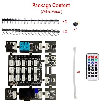 Treedix Ultimate Complete Starter Kit Compatible with Arduino, Uno R3 Starter Kit, Electronic Projects Basic Starter Kit, All in one Beginner Kit with 8 Sensors for Wrinting Code, Programming