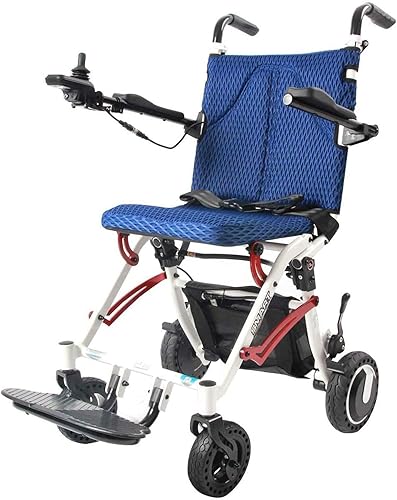 NEOCHY Silla de ruedas portátil de moda, súper ligera, con peso de solo 36 libras, soporte de 220 libras, silla de ruedas plegable de viaje para