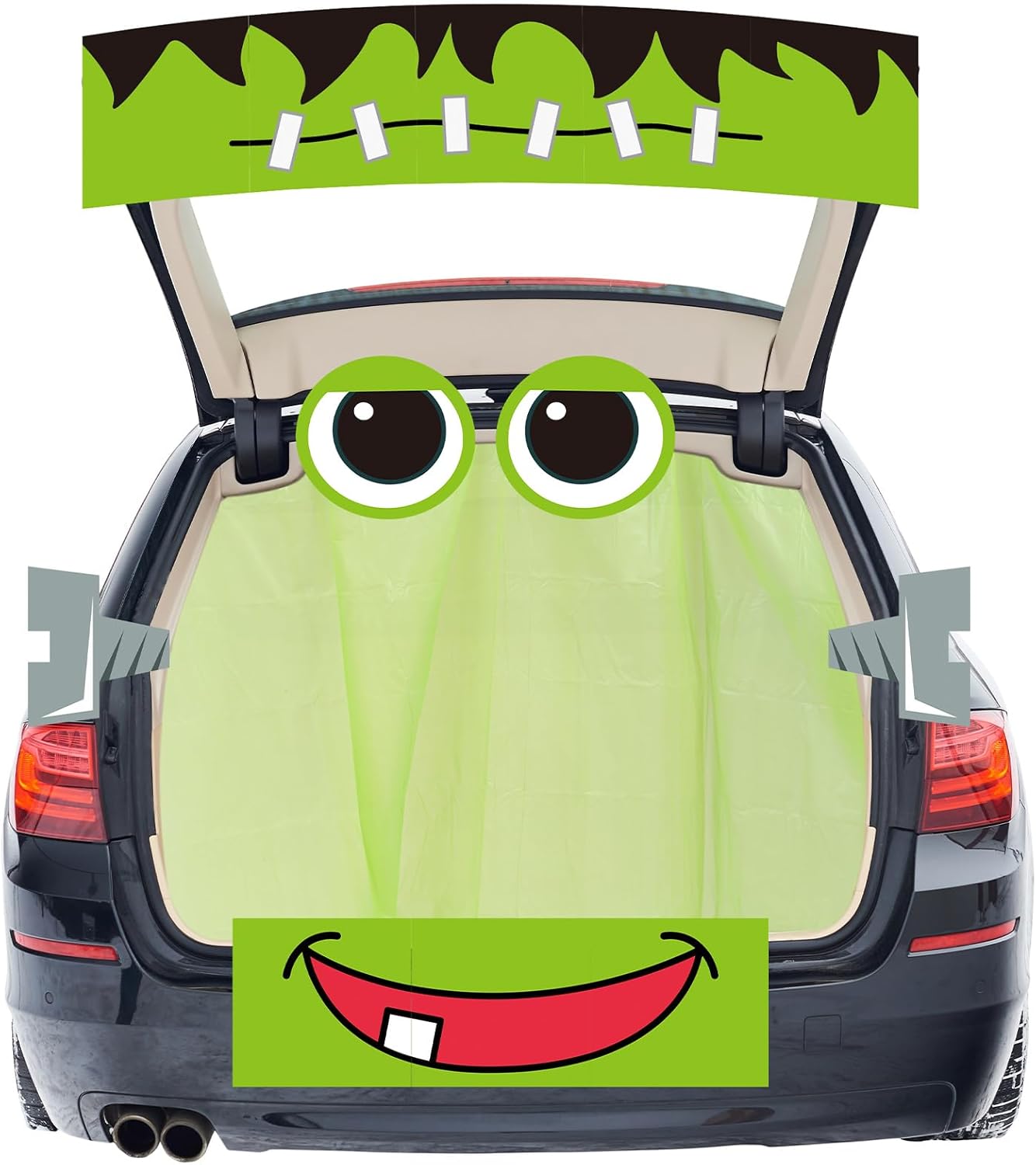 HunnmingRe Green Monster Trunk or Treat Decorating Kit