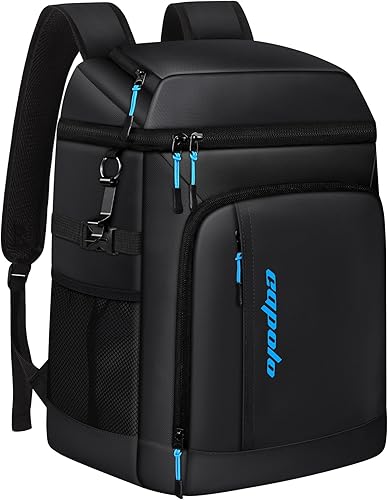 Miniatura 7 de Capolo Mochila térmica aislada a prueba de fugas, 36 latas, bolsa térmica suave para acampar, bolsa térmica Ice Ches