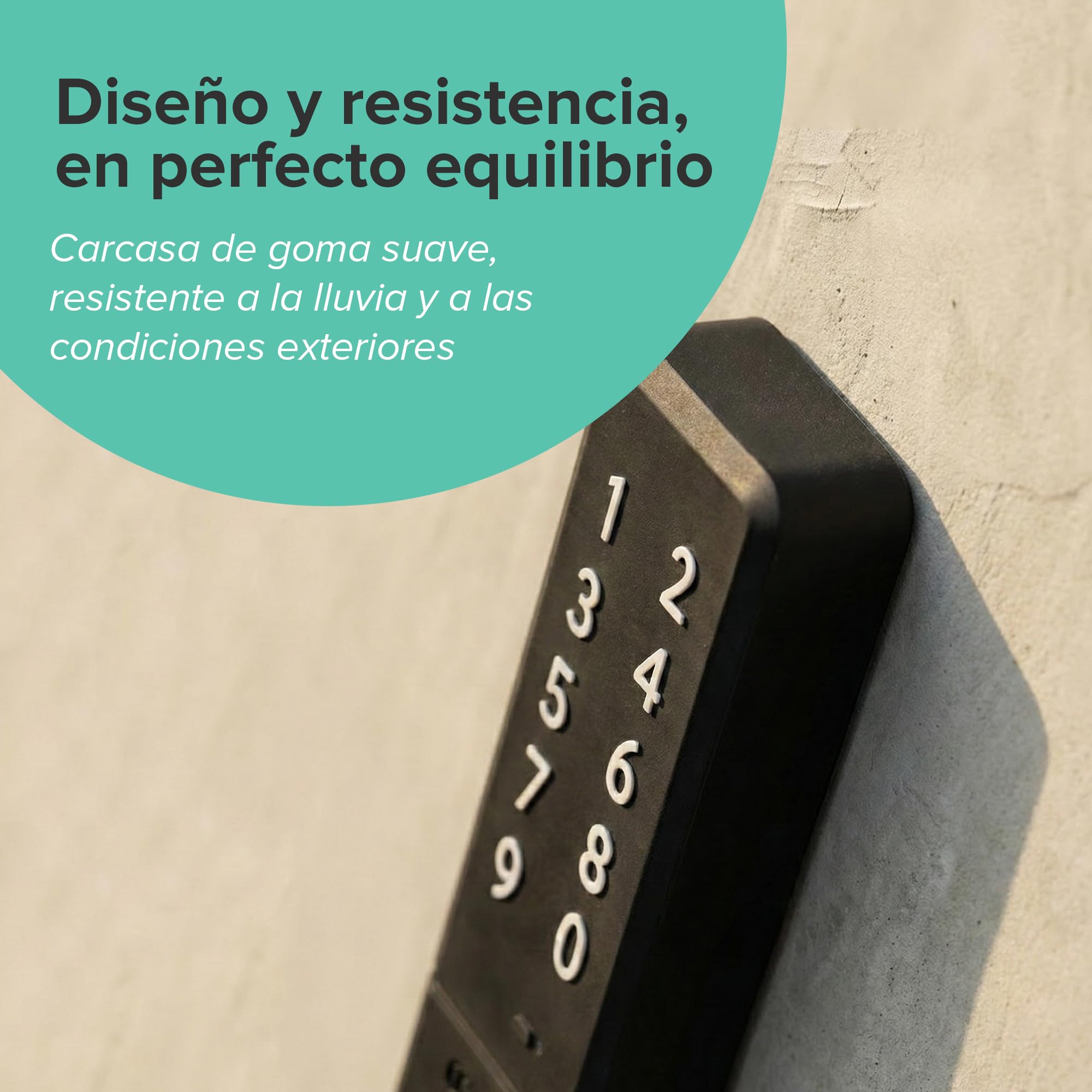 1Control Teclado inteligente inalámbrico para abrir con código PIN para puertas de garaje y basculantes controladas por mando a distancia, inalámbrico y Bluetooth, 2 puertas y 4 pines, fabricado en