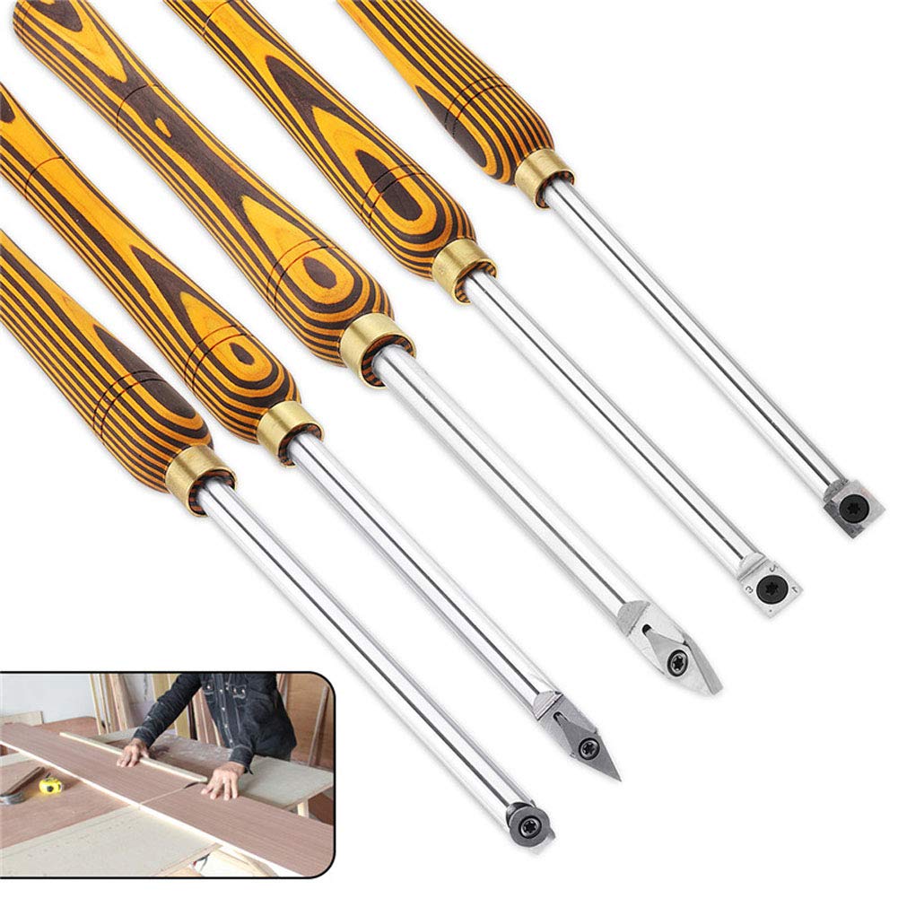 Scalpelli, Set di Utensili for tornio Utensile di troncatura Intercambiabile Utensile di Finitura for tornio in Acciaio Legato for hobbisti del Legno o Fai da Te o Falegname