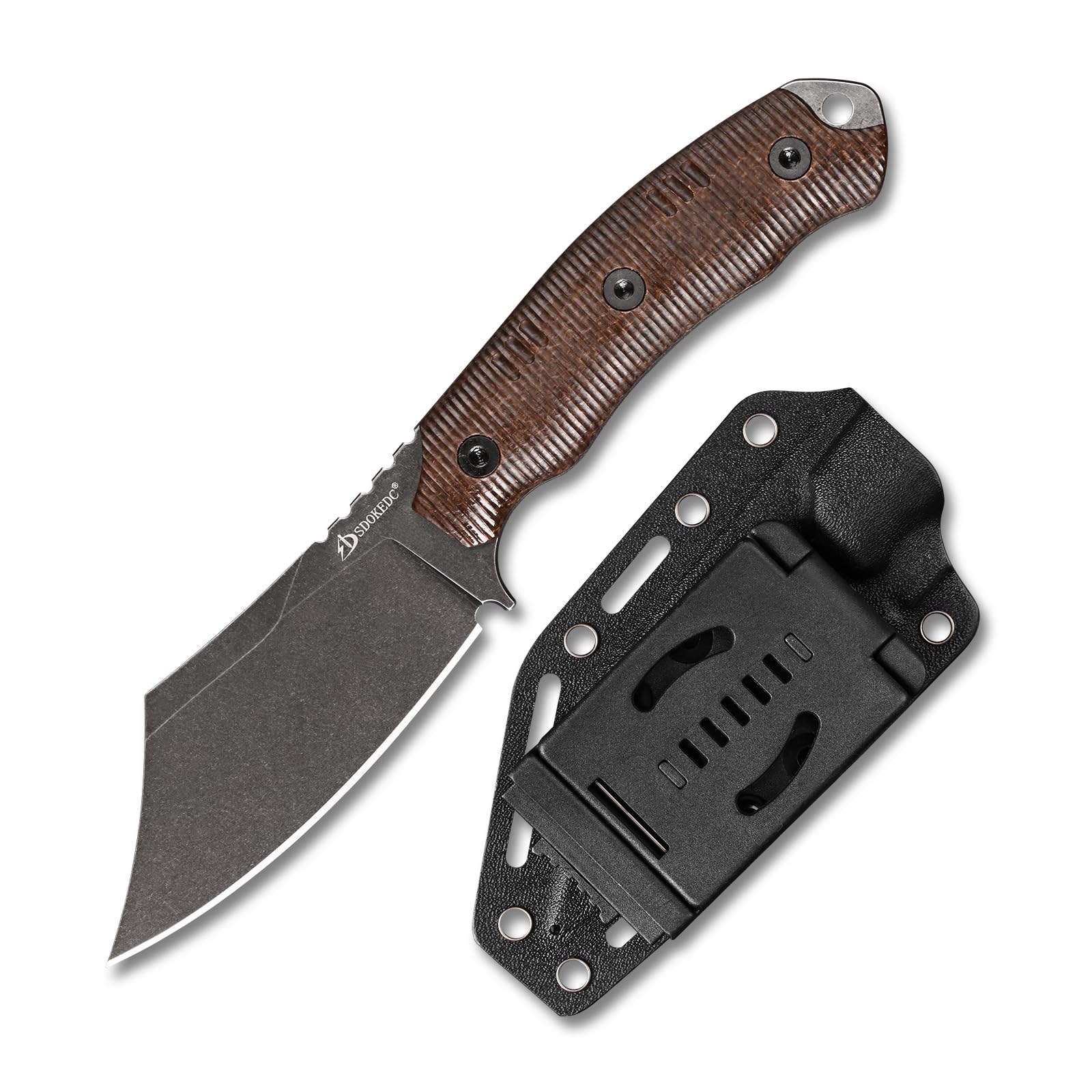 SDOKEDC Outdoor Messer feststehende Klinge aus DC53 Stahl ge