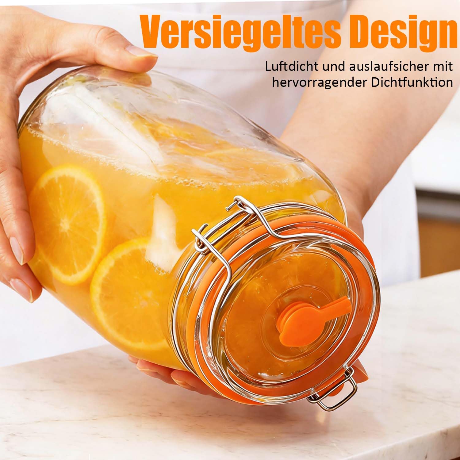 2 bocaux de fermentation de 1,5 L, avec valve et poids, pour la fermentation et la préparation de choucroute, kimchi, kombucha et cornichons,Transparents