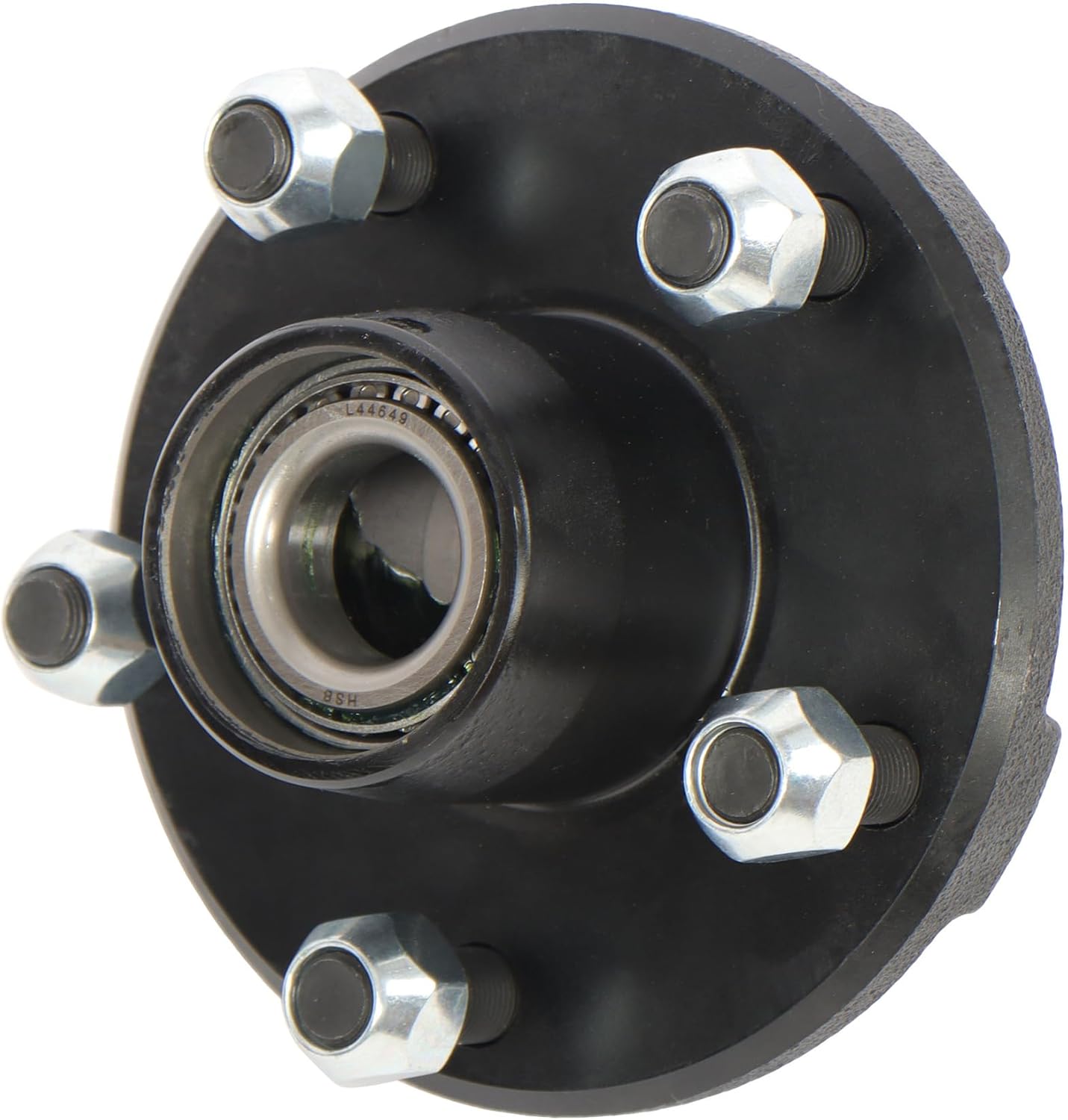 GXYWADY Pre-Assembled 5 on 4.5 Inch Trailer Hub Replacement for 2000 lbs 1-1/16 Inch Spindle with Trailer Bearing Kit (5 Pieces/Set)