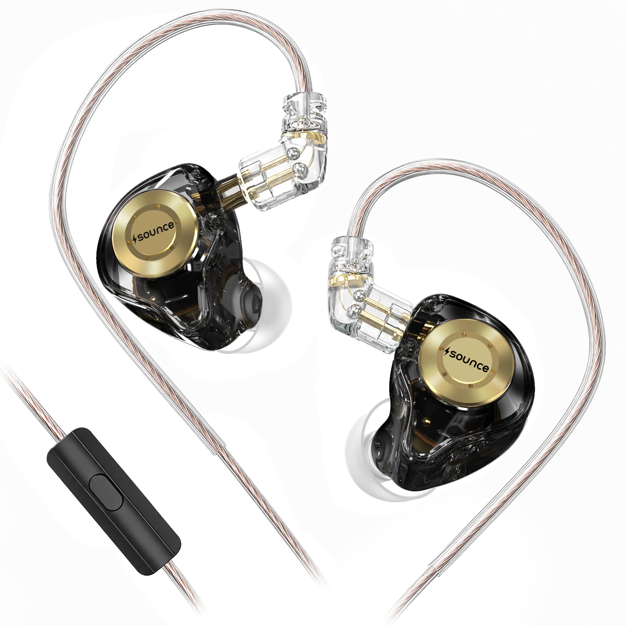 Sounce KZ EDX Pro IEM Earphones, HiFi Stereo, Detachable Cable