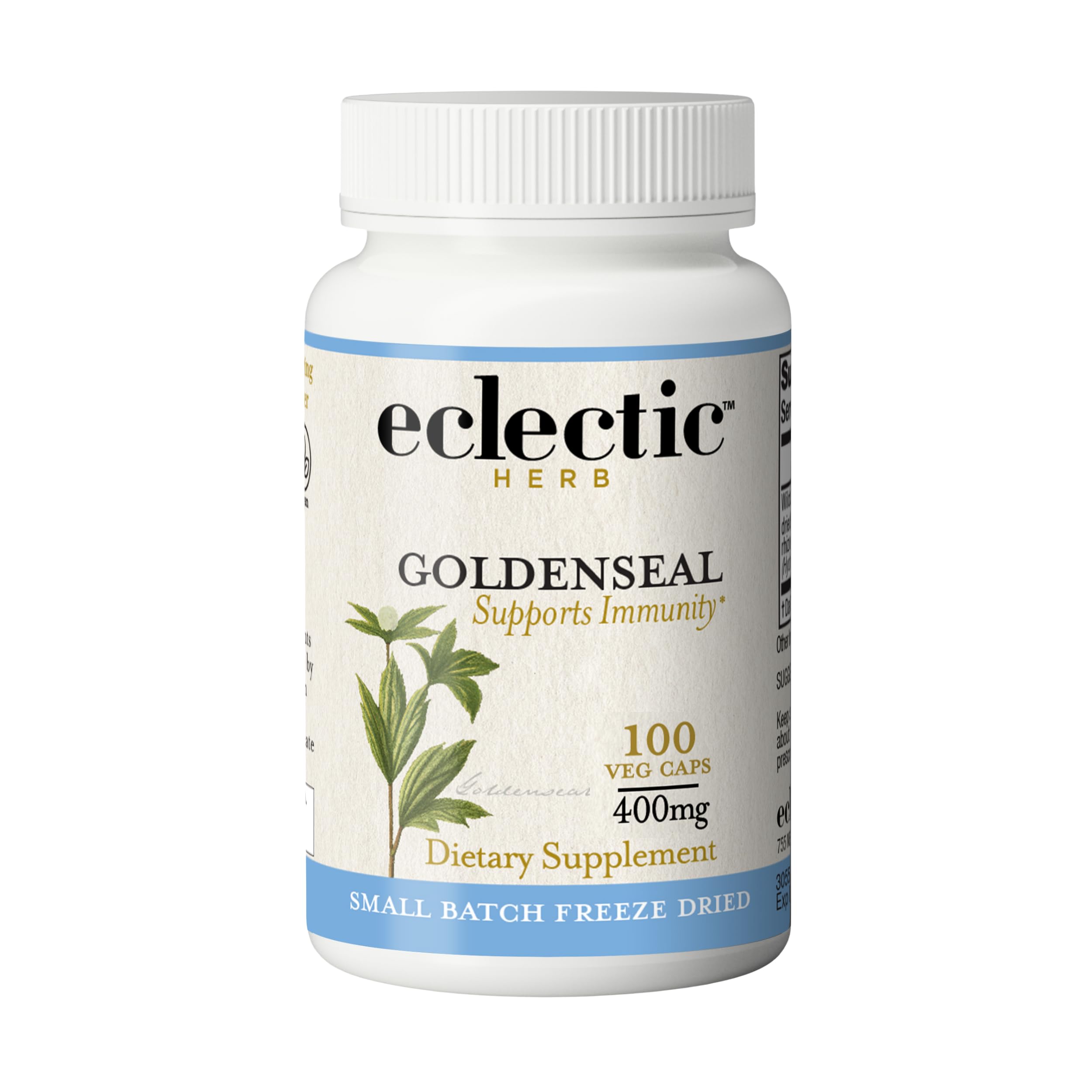 Eclectic Herb, Goldenseal Capsules, Immune Support, Sinuses, 100 CT