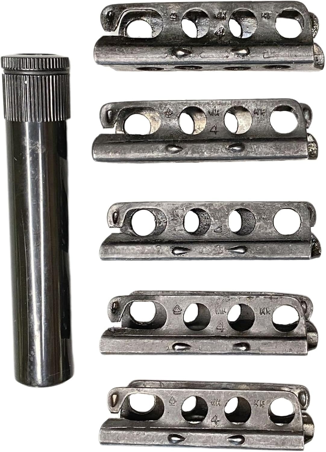 British Enfield .303 SMLE 5 Pack Charger/Stripper Clips & Oiler - Original