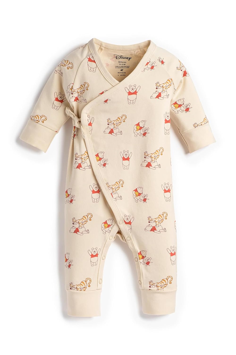 MONICA ANDY Baby Organic Kimono Tie One-Piece