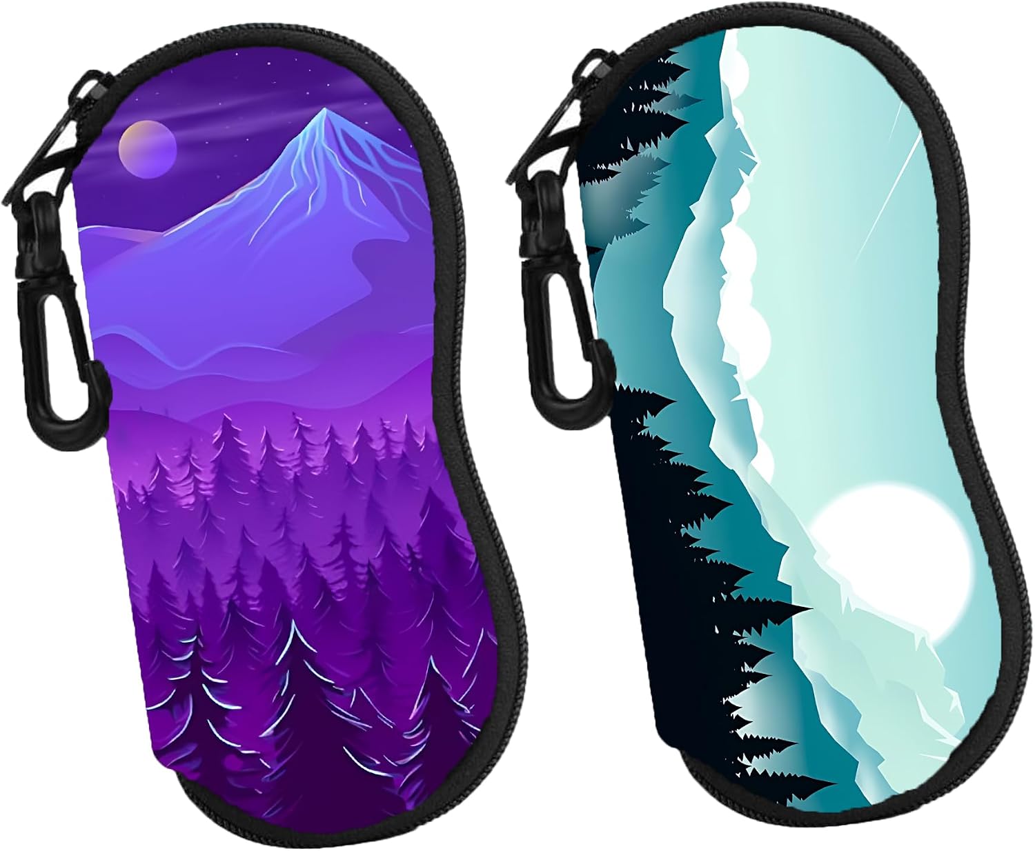Sunglass Case Soft Glasses Case 2 Pack Eyeglass Case With Hook Sunglass Organizer For Women