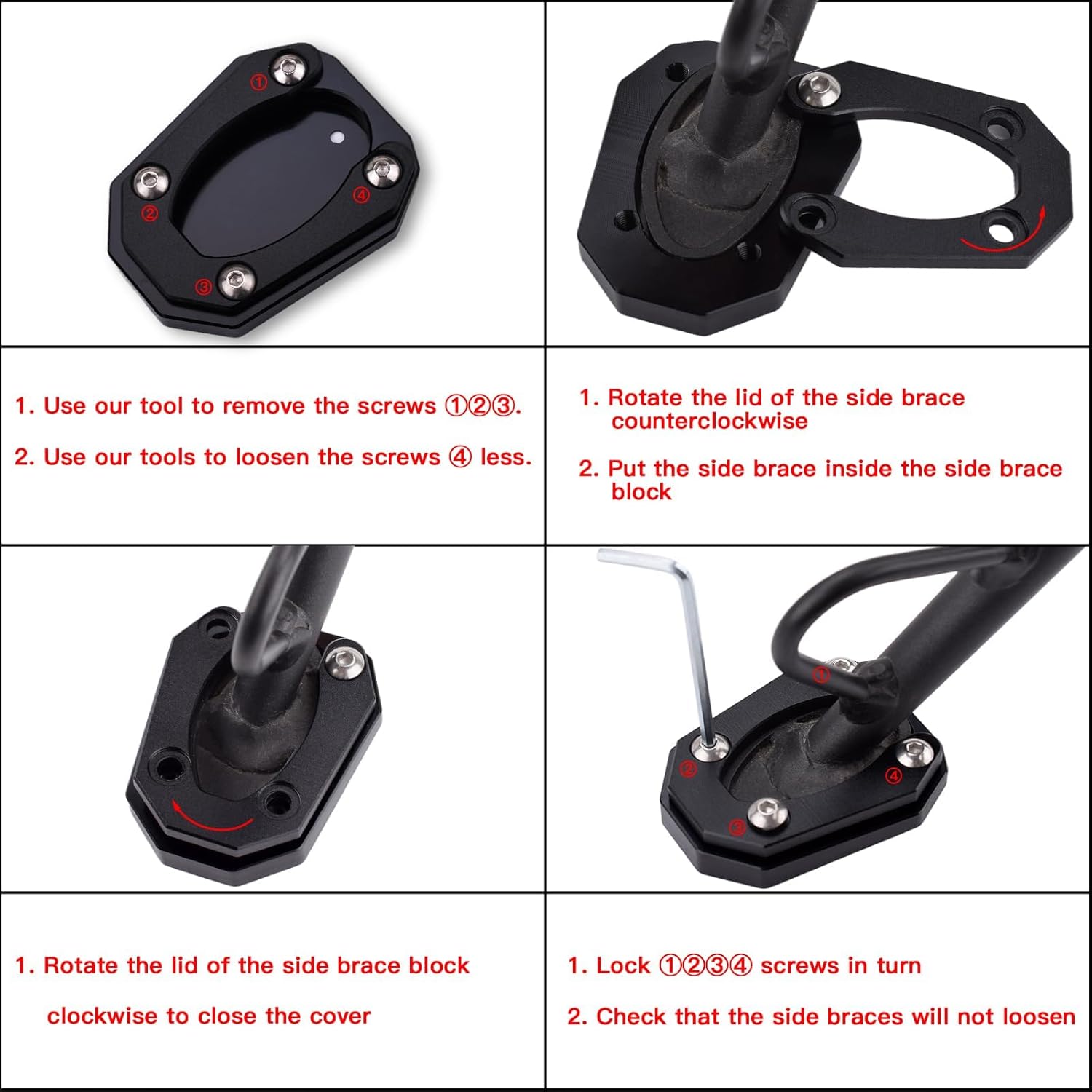 Motorcycle Kickstand Pad Black Durable Anti-Sinking Outdoor Parking Pavement Soft Ground (for Kawasaki Vehicle) Z900-RS Z650-RS Z1000-SX NINJA650 ZX-6R ZX-10R VER1000 ER-6F H2-SX (Green)