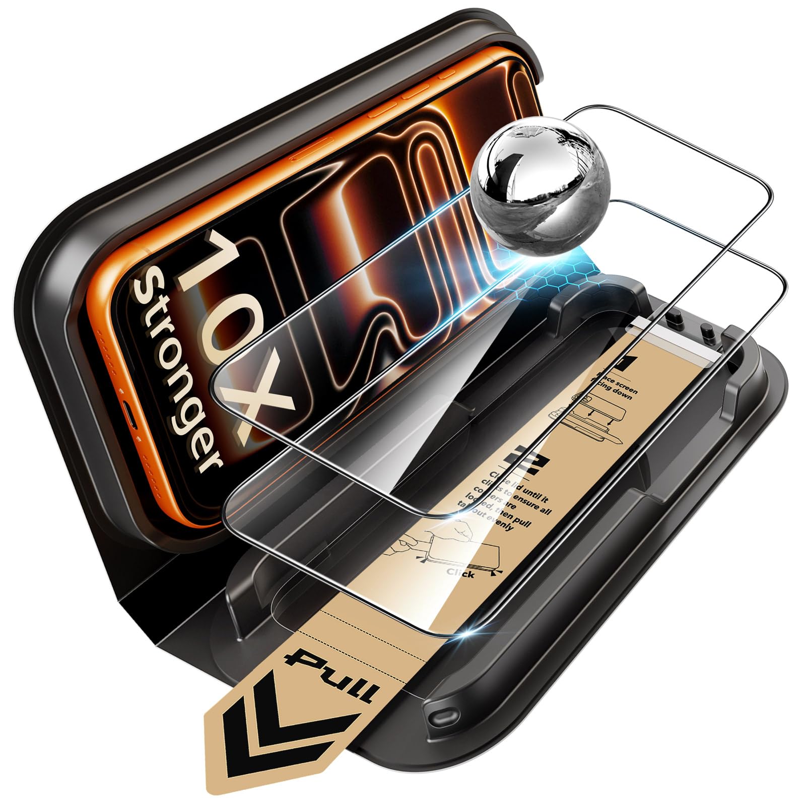 2 Pack UltraFit Armorite Pro for iPhone 17 Pro Max Screen Protector