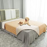 Vista 115 de Ameritex Funda impermeable para cama de perro, manta reversible para mascotas, para muebles, cama, sofá, sillón