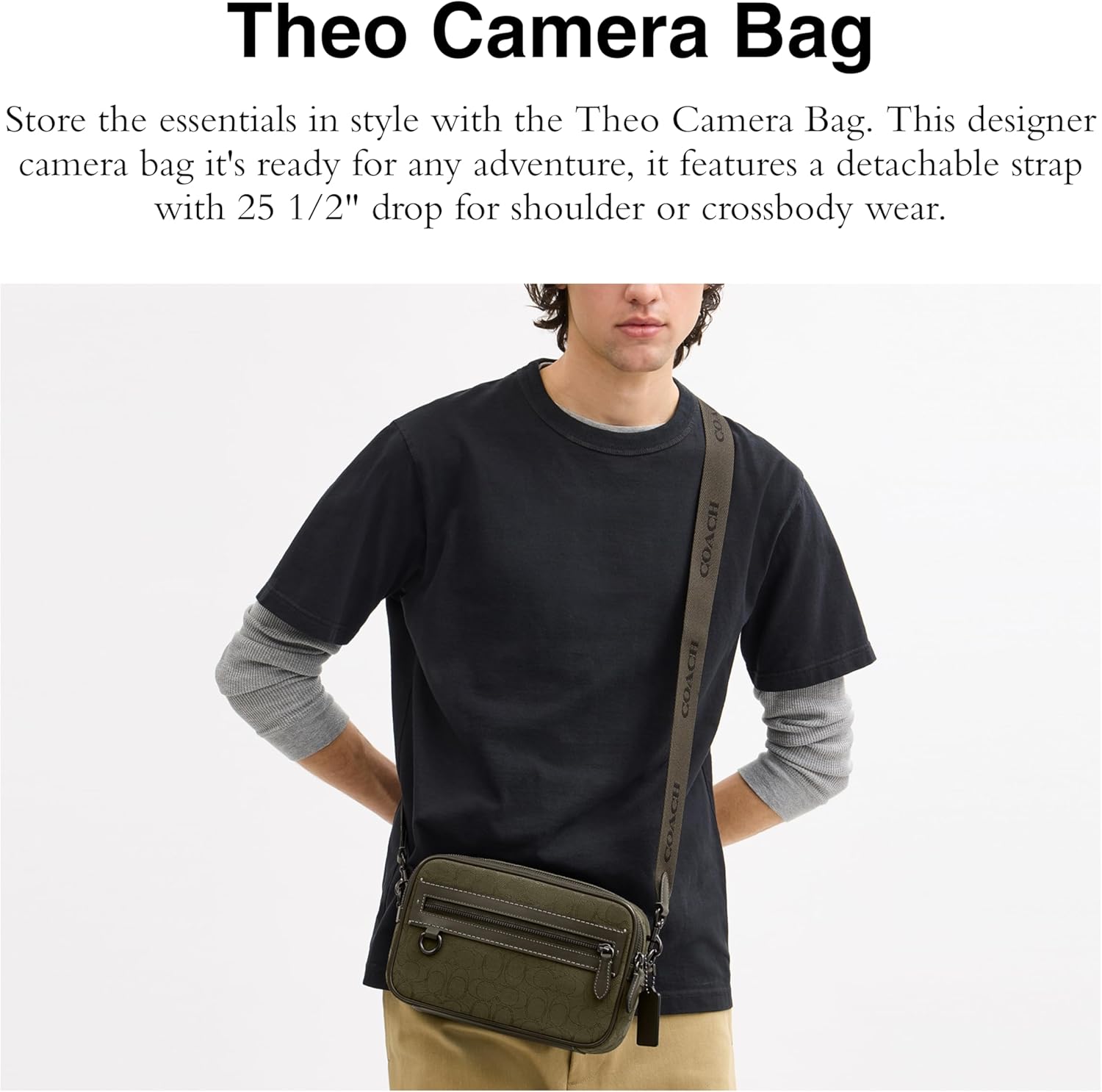 Coach Theo Camera Bag in Signature Jacquard - Image 2