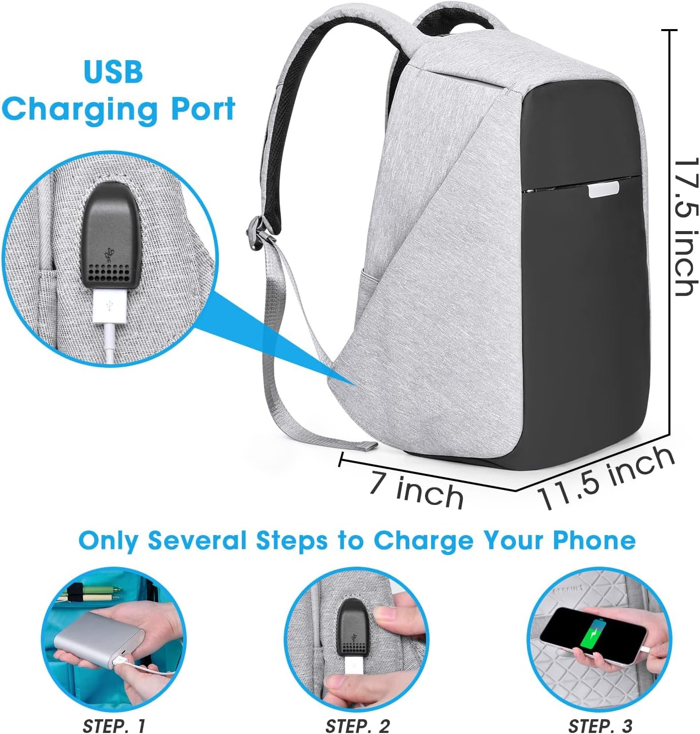 Anti theft Backpack Business Charging Resistent Photo