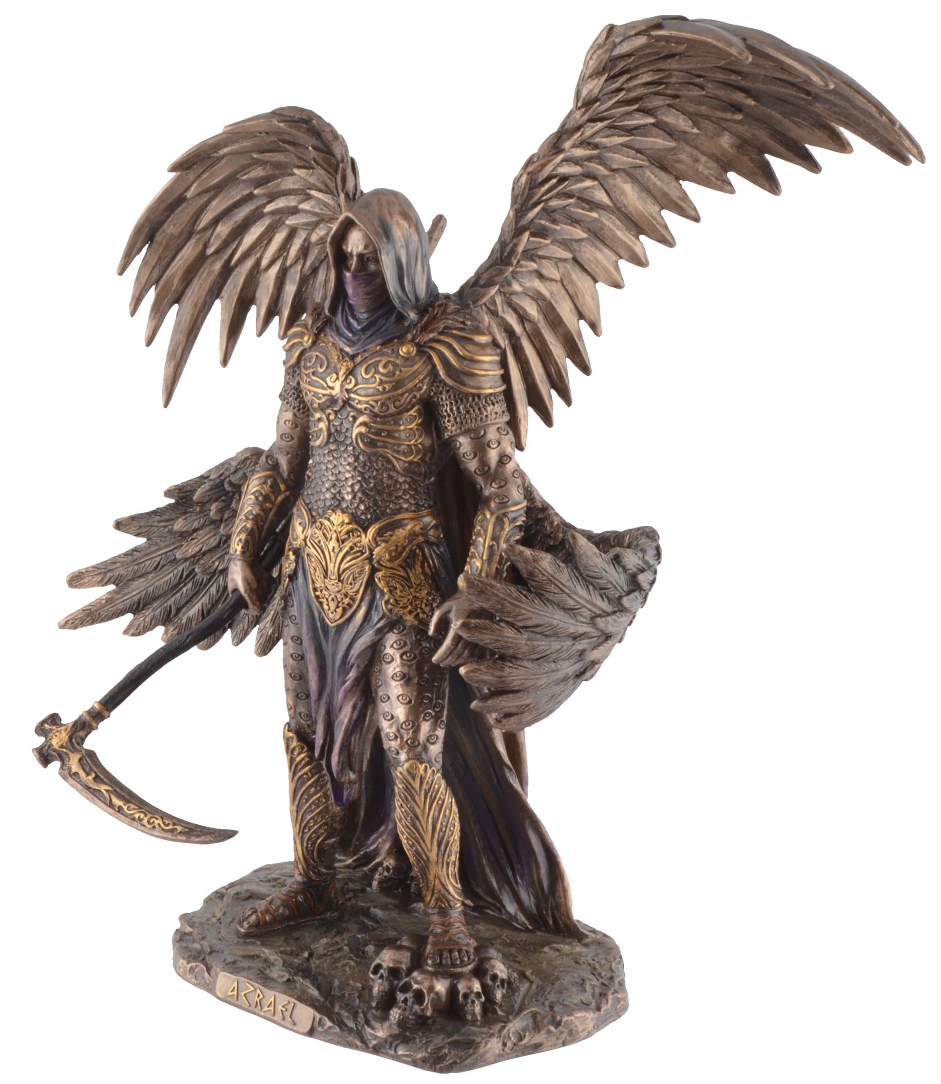 Azraele, Arcangelo della morte, in pietra artificiale, color bronzo, collezione Veronese, 708-78385