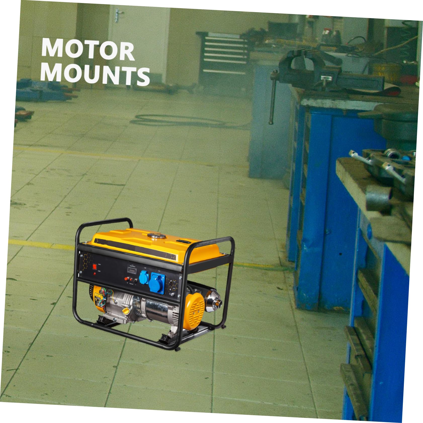 Supporti Antivibranti in Gomma per Motori 188f 190f 4 Pezzi Assorbimento Urti e Riduzione Rumore per Generatori Diesel 2kw-3kw