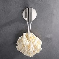 Vista 3 de Self Adhesive Hooks 304 Stainless Steel Heavy Duty Hangers Without Nails for Bathrooms Kitchen Livingroom Garage Hotel Towel Hook-2 Pack (Silver)