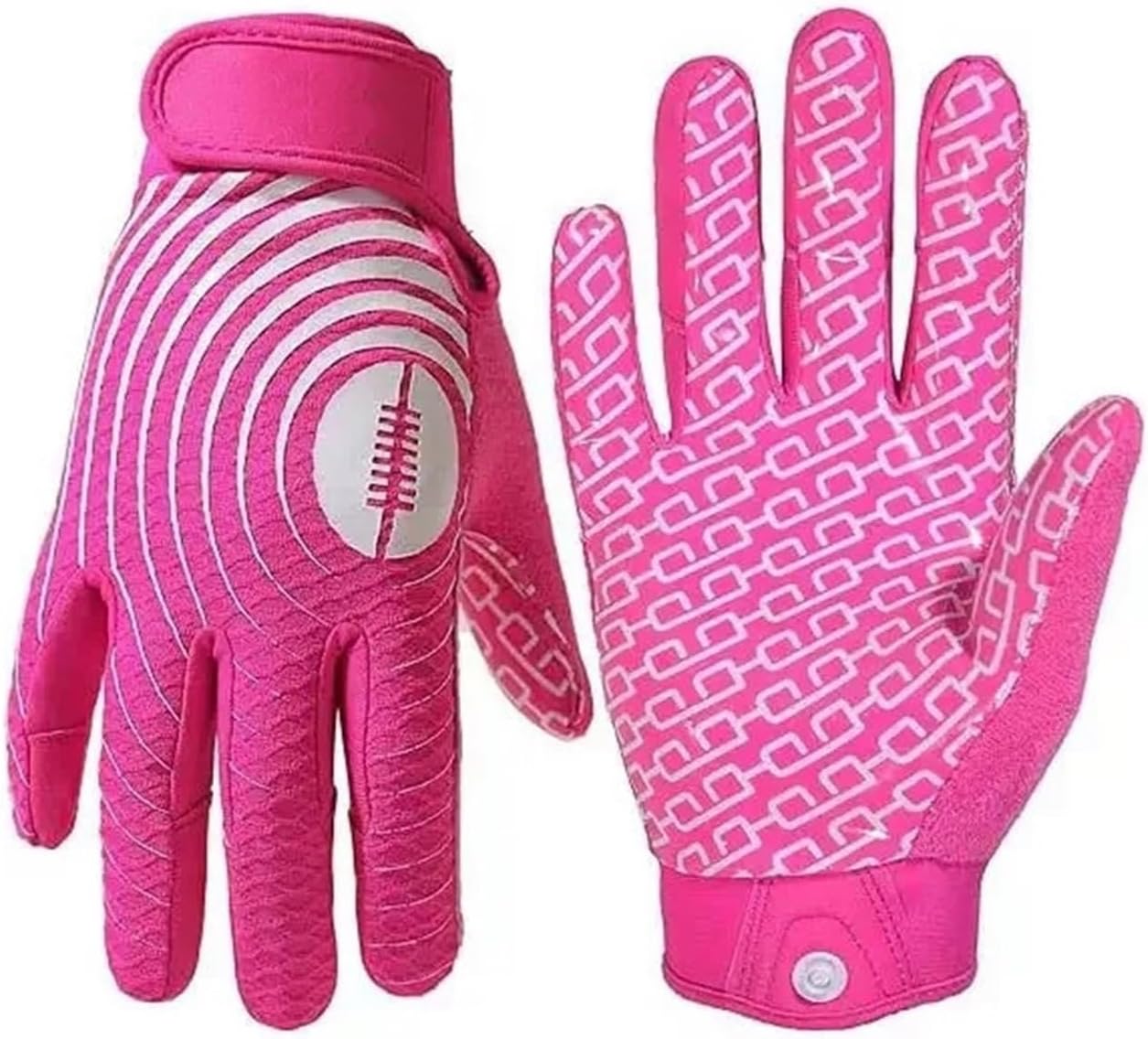 Rugby Gloves，Silicone Anti Slip Outdoor Sports Gloves for Boys Girls, Sticky Wide Receiver