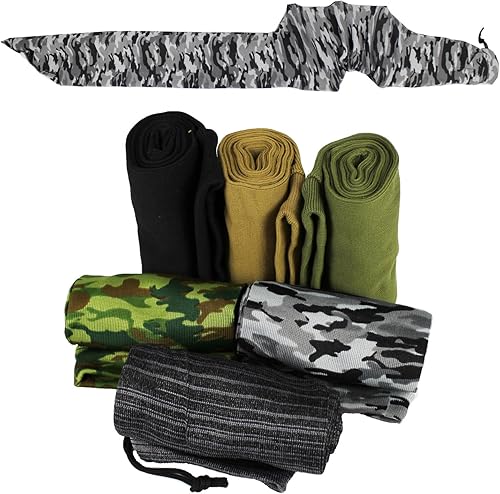 54 * 6 inch Extra Wider Silicone Treated Gun Socks For RiflesShotguns, Soft Gun Case for Shooting, Holster Holder Fit for Scopes, Pistol Grips and