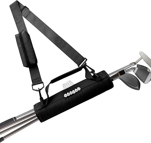 FINGER TEN Bolsa de palos de golf mini ligera para hombres, mujeres, damas, niños consin bolsa para pelotas, portátil para práctica en campo de