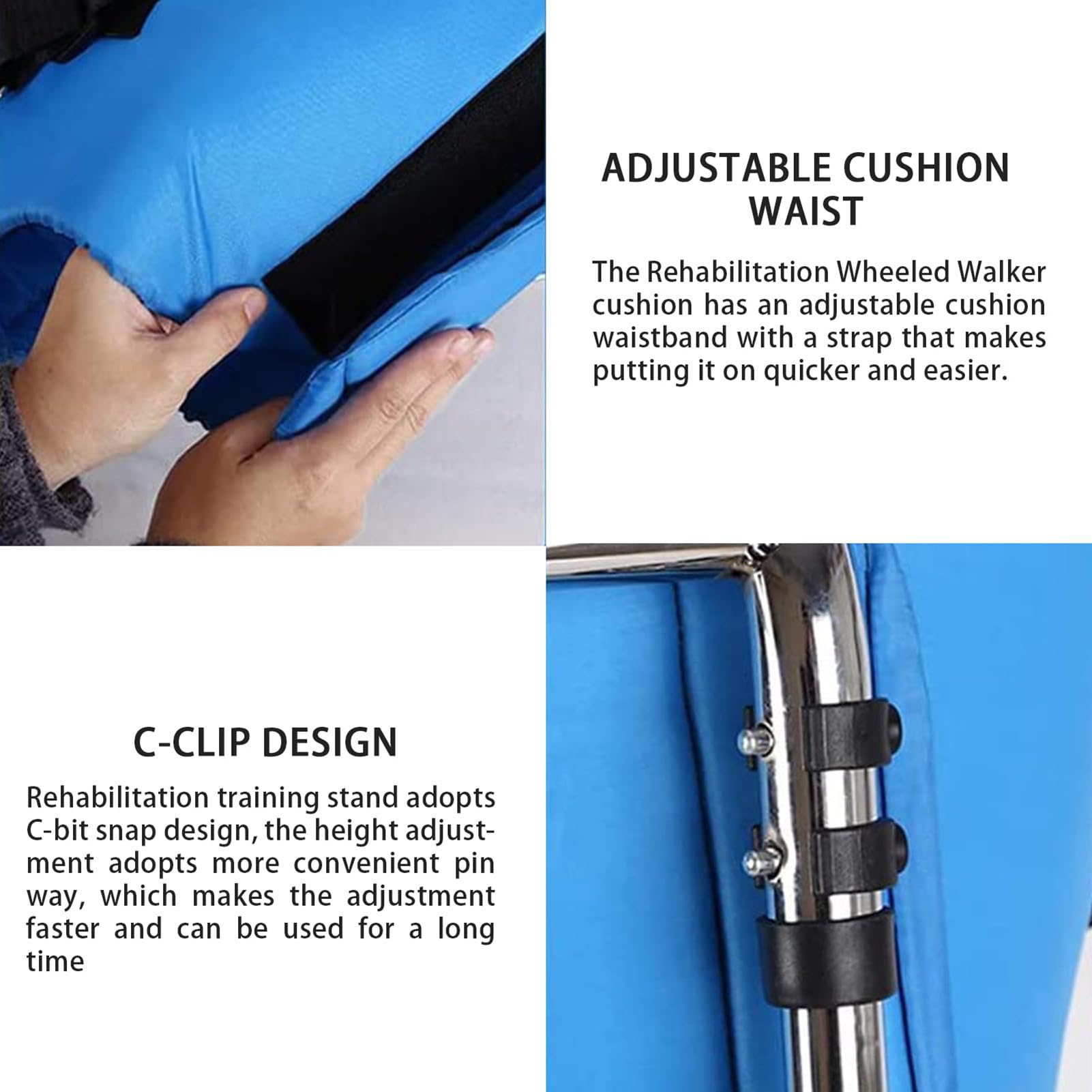 Andador Infantil con Ruedas Ajustables para niños de 80 a 120 cm, Ayuda para la rehabilitación y el Entrenamiento de Marcha para niños pequeños y Adolescentes con Necesidades Especiales.