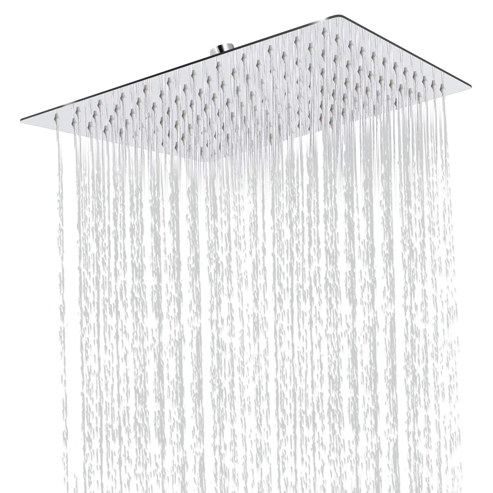 Sooreally Square Rain Shower Head 12 Inch Large Rainfall Showerhead