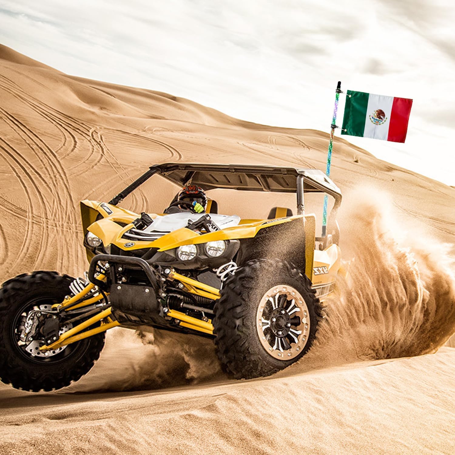 4PCS Flag Mount for led Whip Lights,Whips and Rocks Lights, Fit Diameter 1.9cm to 2.2cm 5150 LED Whip light Poles for UTV ATV Can-Am Polaris RZR SXS Boats Ulti Offroad (4 mount) - Image 6