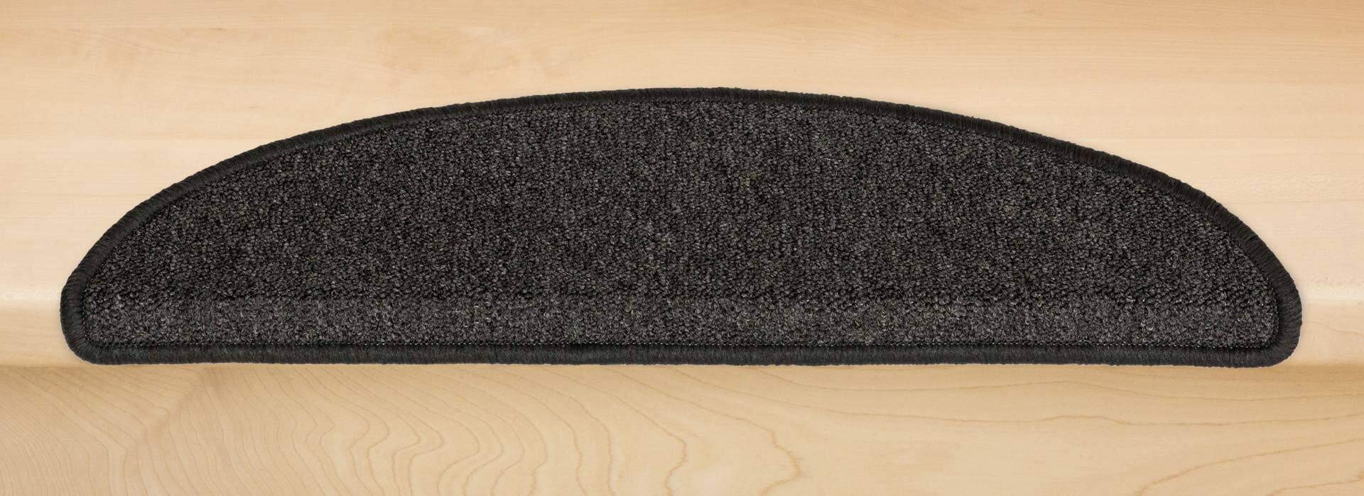 Kettelservice-Metzker Stufenmatten Kleinformat für Raumspartreppen/Wendeltreppen 55x15x3,5cm, Anthrazit 15 Stück
