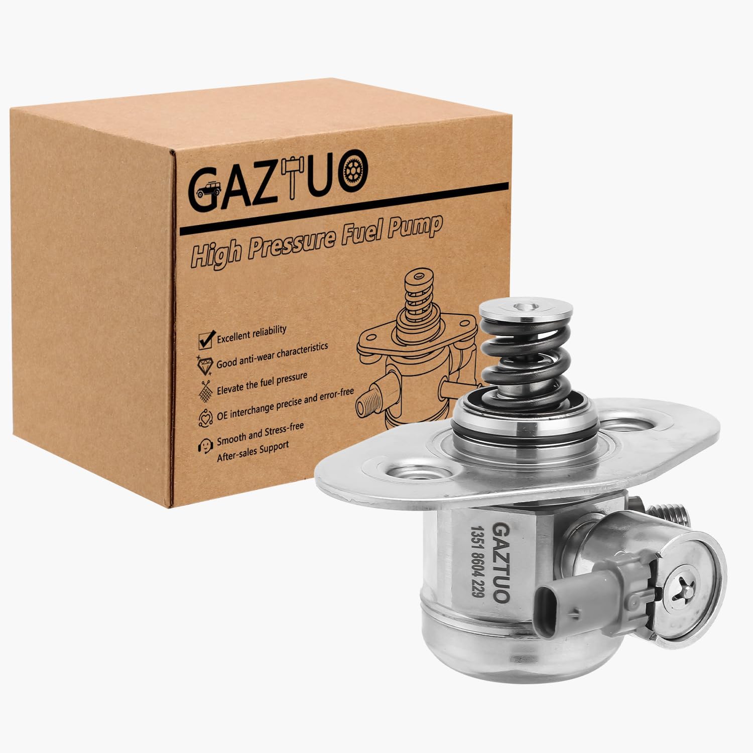 13518604229 High Pressure Fuel Pump Compatible with BMW 228i 320i 328i 428i 528i xDrive 328i GT xDrive X1 X3 X4 X5 Z4 For # HM10074 66810 0261520147