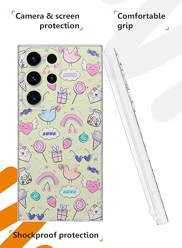 Miniatura 7 de MOBILIUS Funda protectora a prueba de golpes para Galaxy S23 Ultra diseñada para Galaxy S23 Ultra, con un astronauta, con un patrón de libro