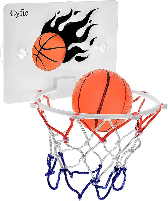 Aro de baloncesto para niños pequeños, juguetes de baño para bañera para escritorio de oficina, baño, juegos de mate, aro de baloncesto con ventosa para niños, niñas y niños