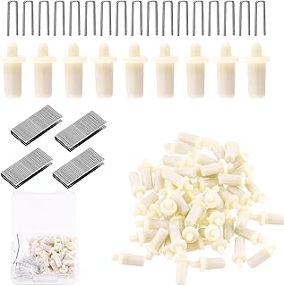 Mardatt 130Pcs Plantation Shutter Repair Kit Includes Plantation Shutter Pins Spring Loaded and Tilt Rod Louvers Staples Replacement for Shutter Panels Windows Tools Supplies