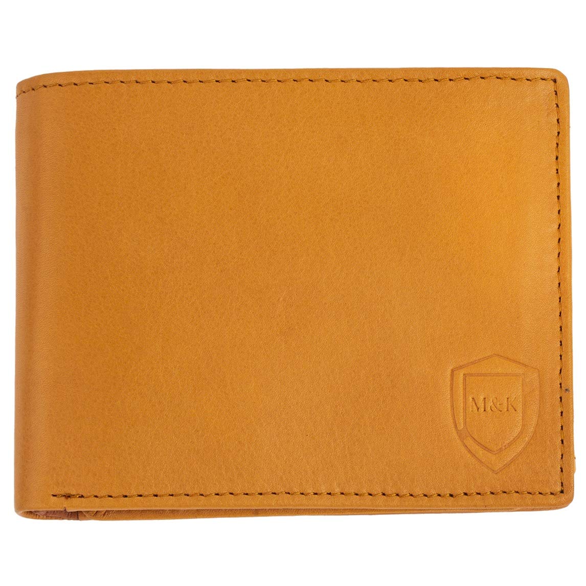 MONKS & KNIGHTSBi Fold Slim & Light Weight Leather Men's Stylish Casual Wallet Purse with Card Holder Compartment (JBBR)