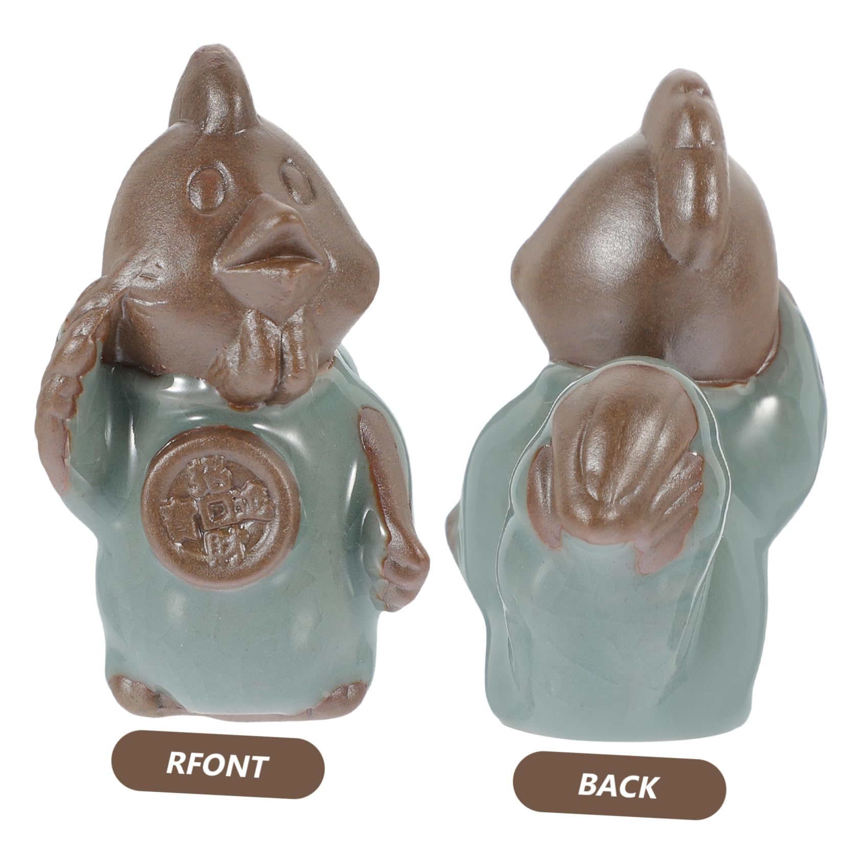 1 Pezzo di Forno per Sala da Pranzo, Decorazione per vasi di Fiori, Ornamenti in Ceramica per Animali Domestici, Decorazioni per la tavola, Ceramica, Marrone