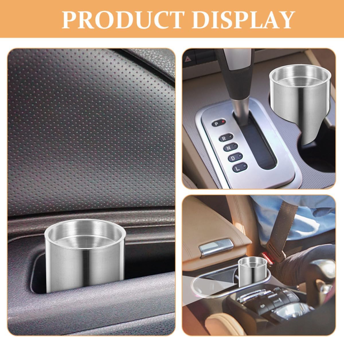 INOOMP Car Ashtray with Lid 2 Pack Portable Windproof Auto Ash Tray for Vehicle Office Business with Funnel Design Easy to Clean 4.33X3.34X3.34 Inches
