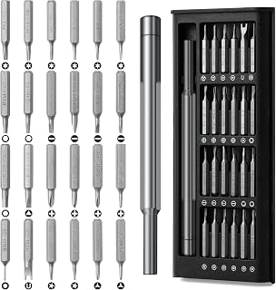 Screwdriver Set,VIPITH 25 in 1 Precision Screwdriver Kit Magnetic Repair Tool for Mobile Phone,Laptop,Watch,Electronic Workshops,Glasses Repair,Magnetic Groove Design for Easy Storage