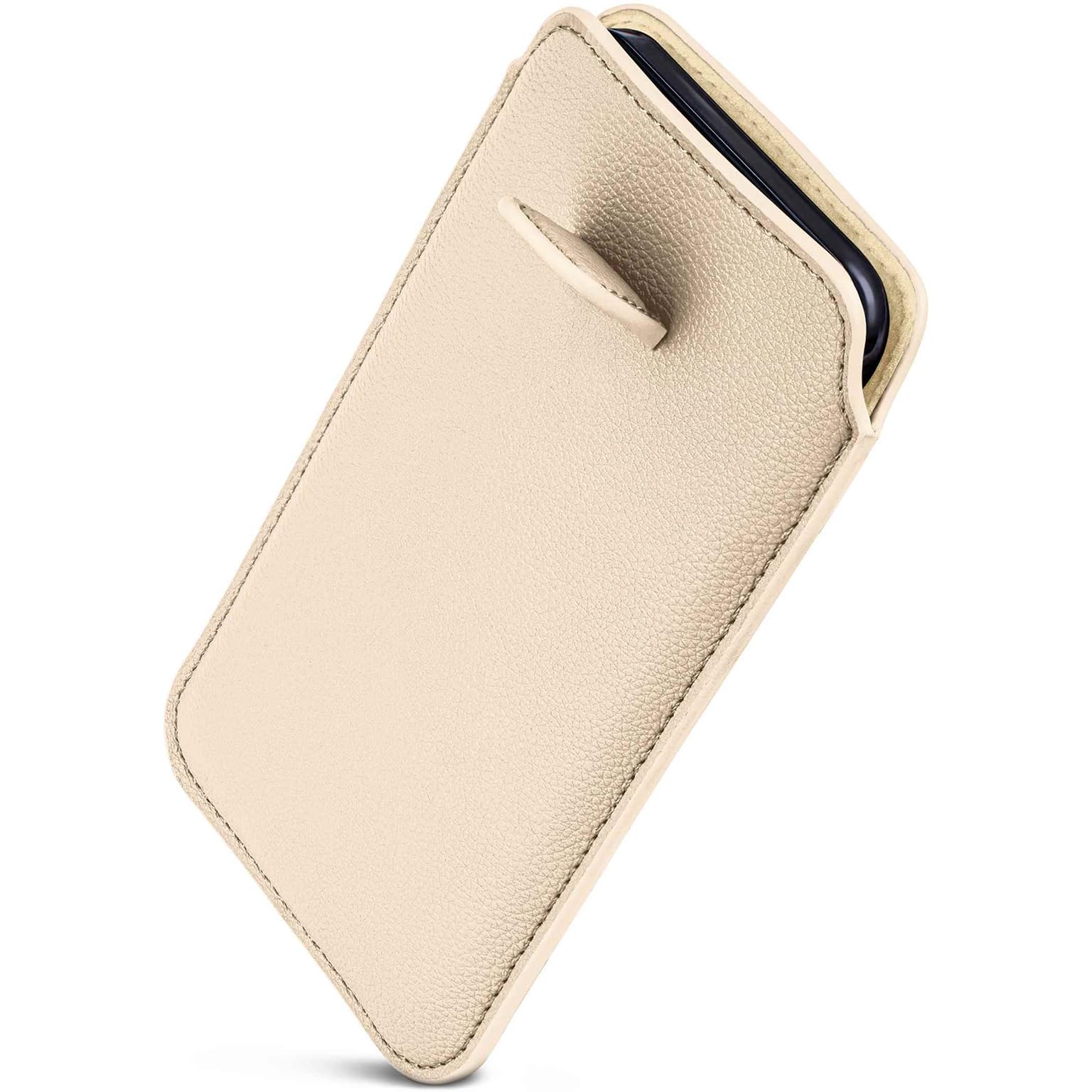 OneFlow Custodia Slip-on Con Funzione Retrazione Per IPhone XS Max, Fodera In Microfibra, Pelle PU Marrone Scuro, Protezione 360° - 5