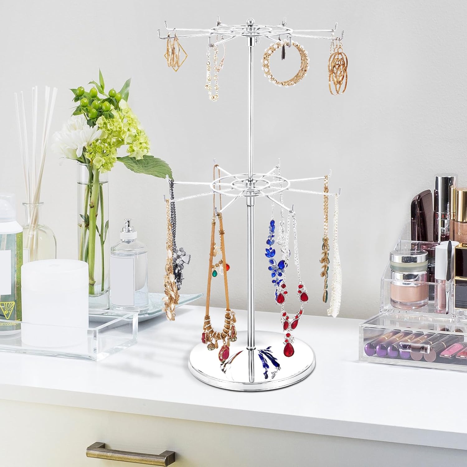 Adjustable (Total Height & Tier Heighs) Counter Spinner Display