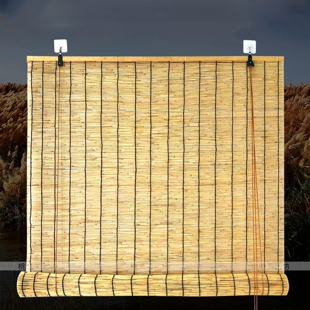 リードローラーブラインド、屋外竹シェード、リフター付き、家の装飾
