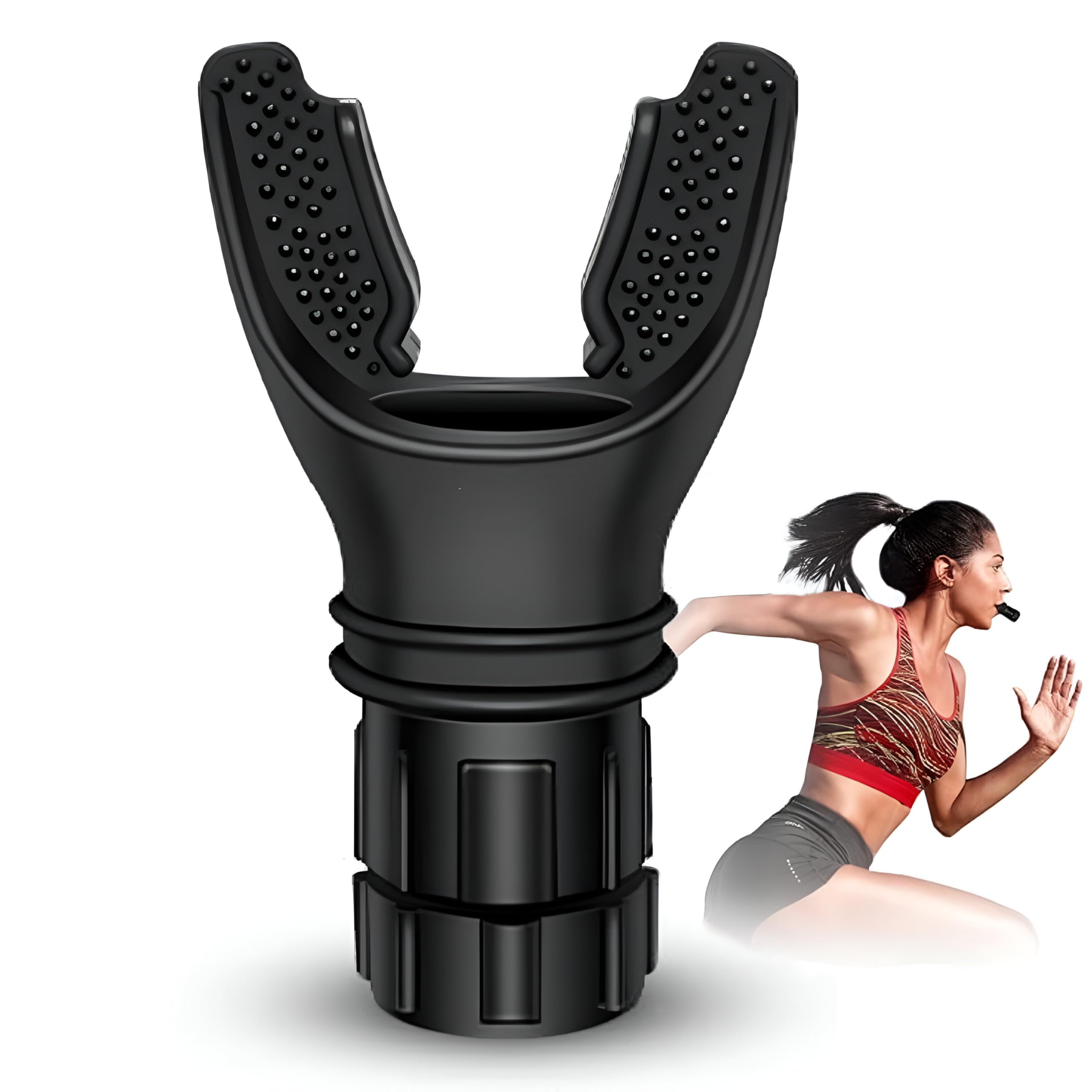 Hacer Respiratory Muscle Trainer Improve Breathing Ability Lung Device Breath Enhancer for Increased Sports Breathing Fitness Men and Women (Pack of 1)-image-17