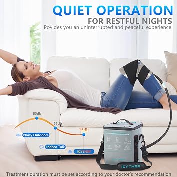 ICYTHRP Programmable Timer Ice Machine for Knee After Surgery w/Quiet Pump