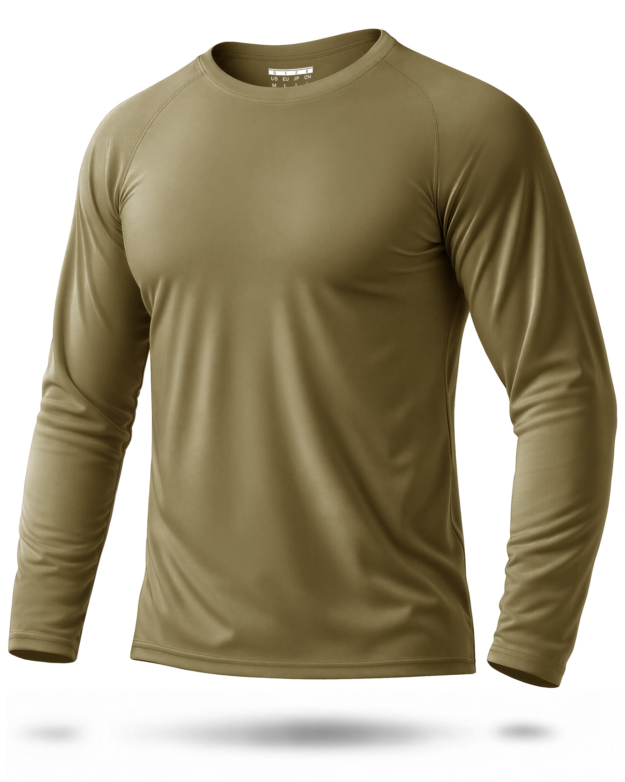 Boladeci Men's UPF 50+ Sun Protection UV SPF Shirts Long Sleeve Lightweight Quick Dry Swim T-Shirts Rash Guard