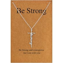 Lcherry Faith Cross Pendant Necklace for Women Religious Christian Jewelry Birthday Christmas Gifts for Women