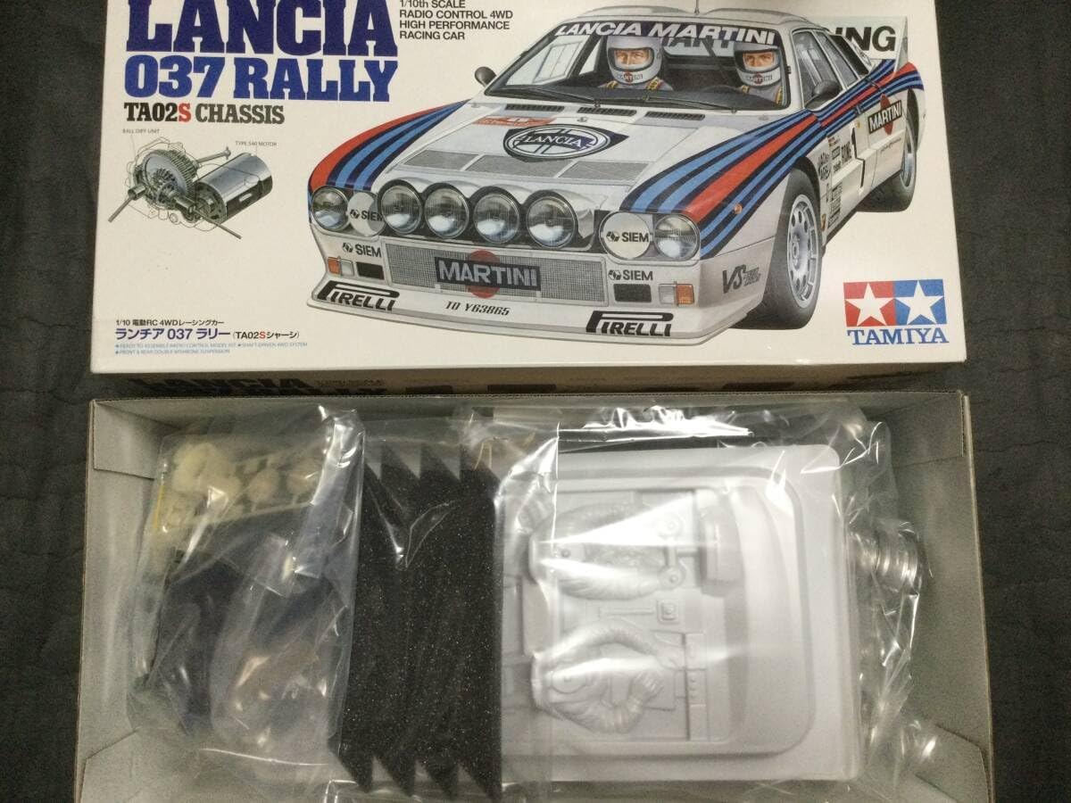 ランチア037ラリー　タミヤ1/10 　ラジコン タミヤ 1/10RC ランチア 037 ラリー TA02-Sシャーシ TAMIYA ランチア