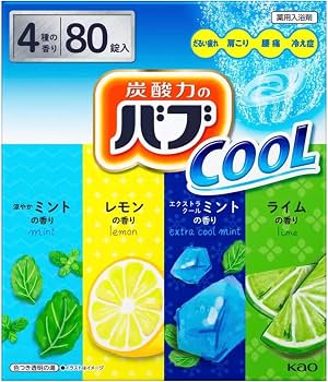Amazon | バブ クールタイプ 薬用入浴剤 80錠入り 4種の香り×20錠