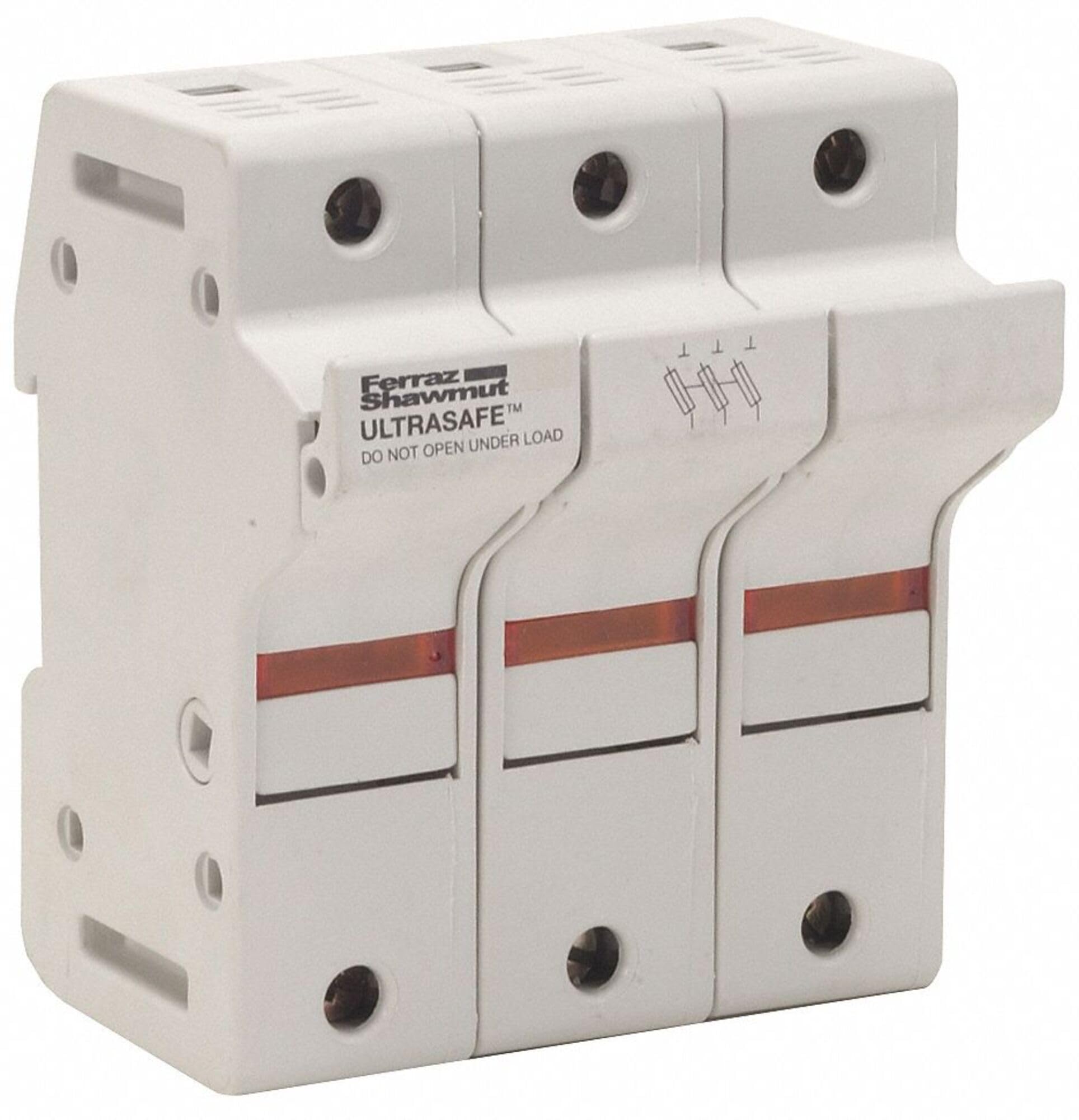 FERRAZ SHAWMUT US3J3I 600 VAC, Fuse Holder, HRC-1, ULTRASAFE, USES Class J FUSES, W/Indicator, 3 Pole, 30 AMP
